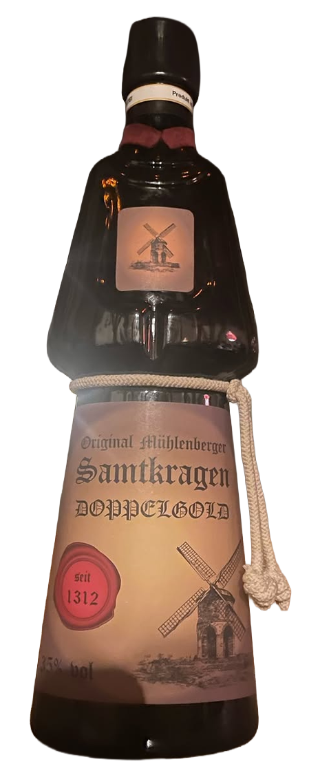 Eine Flasche Mühlenberger Samtkragen